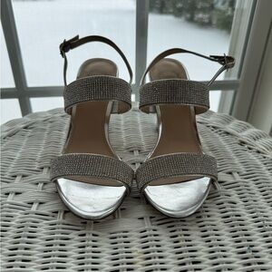 I.Miller Beautiful Shoes - Formal Silver Sparkly Heel